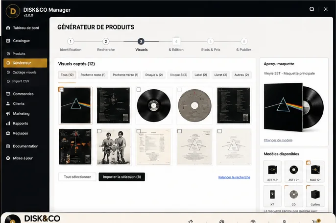 Générateur produits